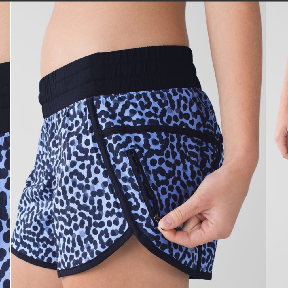 Lululemon black with purple shorts - Picture 2 of 8